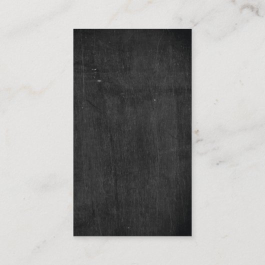 Rustic Black Wood Visitekaartje (Achterkant)