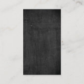Rustic Black Wood Visitekaartje (Achterkant)