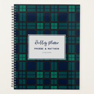 Rustic Blackwatch Script Trouw Tartan Planner