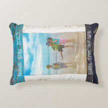 Rustic Blauw Witte Strand Houten Fotolijst