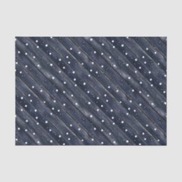 Rustic Blauwe Houten Sterren Tissuepapier