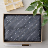 Rustic Blauwe Houten Sterren Tissuepapier (Geschenk)