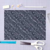 Rustic Blauwe Houten Sterren Tissuepapier (Craft)