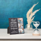 Rustic Blessed Grandouders Persoonlijk 3 Foto Fotoplaat (Insitu)