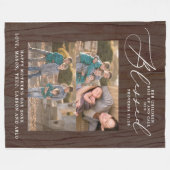 Rustic Blessed Mam Proverbs 31 Scripture 3 Foto Fleece Deken (Voorkant (Horizontaal))