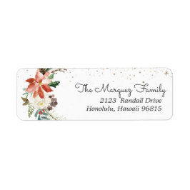 Rustic Bloem | Winter Botanisch Trouwlabel Etiket