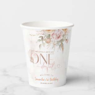 Rustic Bloemstuk Is Ze Niet Onederful Verjaardag Papieren Bekers