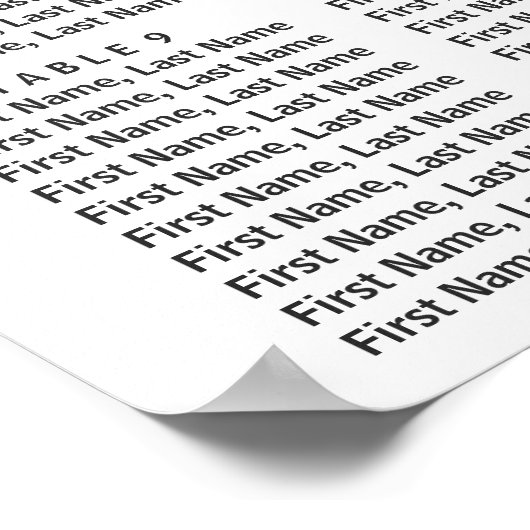 Rustic Bloom Burgundy Floral Wedding Seating Chart Poster (Hoek)