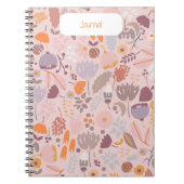 Rustic Bloom - Charmant Bloemenjournaal Notitieboek (Voorkant)