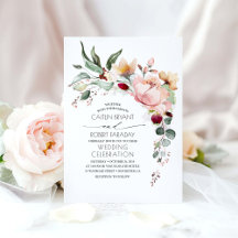 Rustic Bloom en Faux Roos Gold Foil Wedding