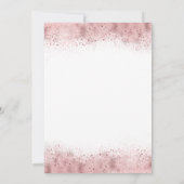 Rustic Bloom en Faux Roos Gold Foil Wedding Kaart (Achterkant)