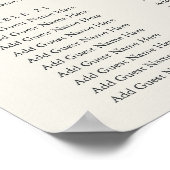 Rustic Bloom Floral XL Wedding Seating Chart Poster (Hoek)