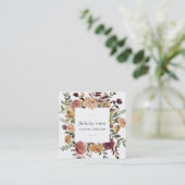 Rustic Bloom | Florence-Lijst Vierkante Visitekaartje (Staand voorkant)