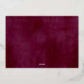 Rustic Bloom Geometric Floral Wedding Folie Uitnodiging (Achterkant)