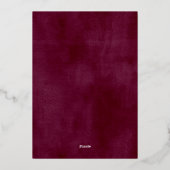 Rustic Bloom Geometric Floral Wedding Folie Uitnodiging (Achterkant)