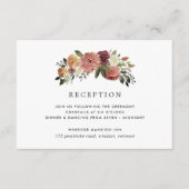 Rustic Bloom Ontvangstkaart voor in de envelop Informatiekaartje (Voorkant)