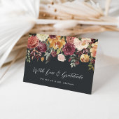 Rustic Bloom Personalized Wedding Bedankkaart