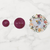 Rustic Bloom Personalized Wedding Confetti (Achterkanten)