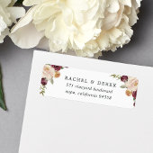Rustic Bloom Return Address Etiket