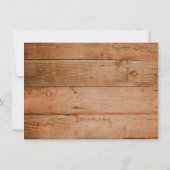 Rustic Bloom Sunflower Baby shower-uitnodiging (Achterkant)