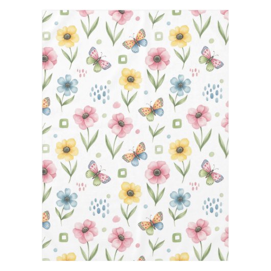 Rustic Bloom Symphony Tafelkleed (Voorkant)