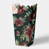 Rustic Bloom | Terracotta en Marasala rood patroon Bedankdoosjes (Achterkant)