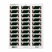 Rustic Bloom | Terracotta en Marsala Red Adres Etiket (Full Sheet)