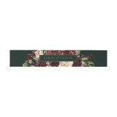 Rustic Bloom | Terracotta en Marsala Red Custom Uitnodigingen Wikkel (Vlak)