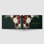 Rustic Bloom | Terracotta en Marsala Red Floral Gastenboek (Volledig)