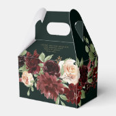 Rustic Bloom | Terracotta Marsala Liefde en Bedank Bedankdoosjes (Achterkant)
