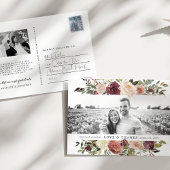Rustic Bloom | Weddenfoto Hartelijk dank Briefkaart