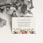 Rustic Bloom | Wedding Hotel Accommodatie Informatiekaartje