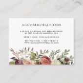 Rustic Bloom | Wedding Hotel Accommodatie Informatiekaartje (Voorkant)