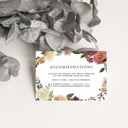 Rustic Bloom | Wedding Hotel Accommodatie Kaarten