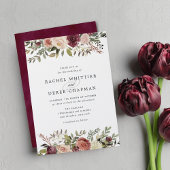 Rustic Bloom Wedding Uitnodiging