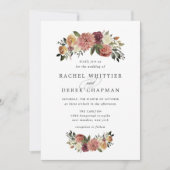 Rustic Bloom Wedding Uitnodiging (Voorkant)