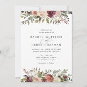 Rustic Bloom Wedding Uitnodiging (Voorkant)