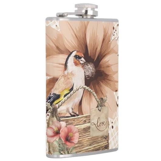 Rustic Blossom Bird Nook Heupfles (Rechts)