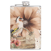 Rustic Blossom Bird Nook Heupfles (Voorkant)