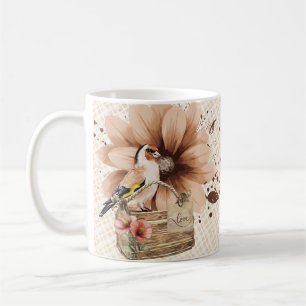 Rustic Blossom Bird Nook Koffiemok