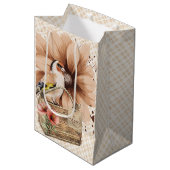 Rustic Blossom Bird Nook Medium Cadeauzakje (Voorkant Gekanteld)