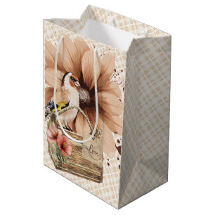 Rustic Blossom Bird Nook Medium Cadeauzakje