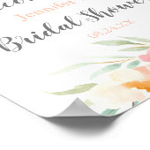 Rustic Blossom Vrijgezellenfeest Welkom Poster (Hoek)