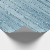 Rustic Blue Barn Wood Cadeaupapier (Hoek)