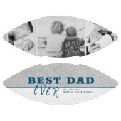 Rustic Blue Best Father's Day 3 Foto Collage American Football (Panelen)