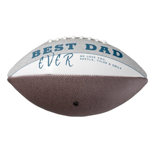 Rustic Blue Best Father's Day 3 Foto Collage American Football (Gedraaid 270)