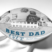 Rustic Blue Best Father's Day 3 Foto Collage American Football
