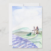 Rustic Blue Bicycle Lavender Floral Vrijgezellenfe Kaart (Achterkant)