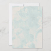 Rustic Blue Bird Bridal Shower Invitations Kaart (Achterkant)