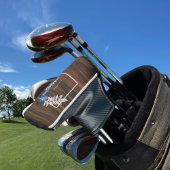 Rustic Blue Butterfly Golf Head Hoesje Golfheadcover